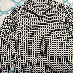 Charter Club Blouse size XL. Color is navy, white, and gold